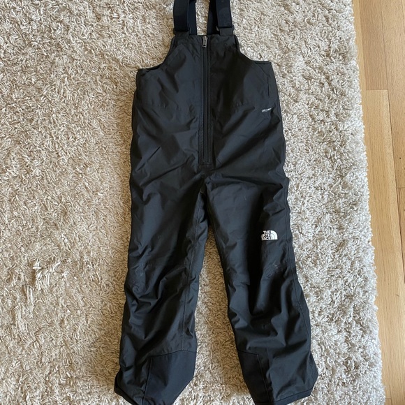 The North Face Black Insulated Bib Snow Pants - Picture 1 of 4